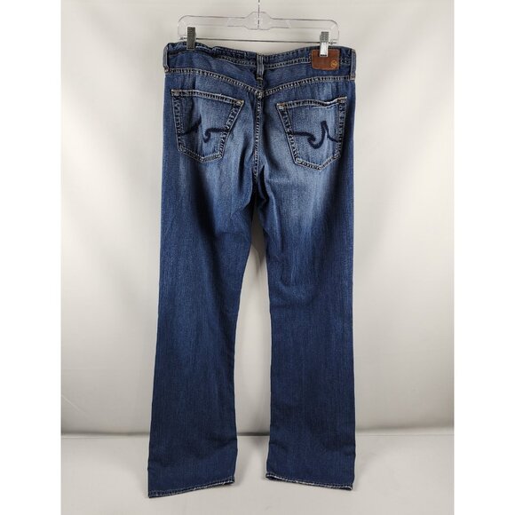 Adriano Goldschmied AG Jeans Mens 34x34 Blue The Protege Straight Leg USA - Picture 7 of 11